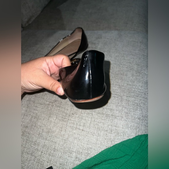 Tory Burch Square Toe Logo Soft Patent Flat - Picture 6 of 16